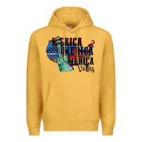 Mustard Merica Merica Merica vibes 4th of july Premium Hoodie - CowGirlArtShop