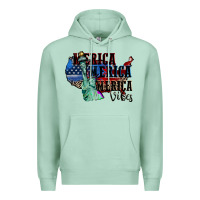 Seafoam Merica Merica Merica vibes 4th of july Premium Hoodie - CowGirlArtShop