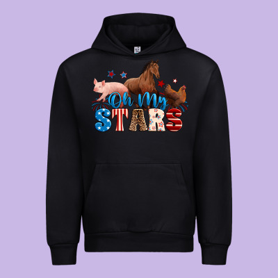 Horse Pig Chicken With Oh My Stars Urban Hoodie Designed By Neo Western