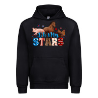 Black Horse pig chicken with oh my stars Urban Hoodie - Neo Western