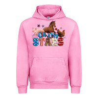 Fuchsia Pink Horse pig chicken with oh my stars Urban Hoodie - Neo Western