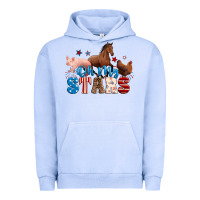 Pigment Grape Ice Horse pig chicken with oh my stars Urban Hoodie - Neo Western