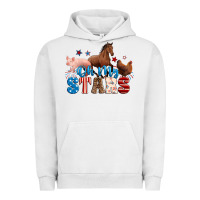 Pigment Lunar Rock Horse pig chicken with oh my stars Urban Hoodie - Neo Western