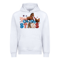 White Horse pig chicken with oh my stars Urban Hoodie - Neo Western