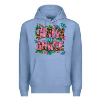 Colony Blue grow in grace Premium Hoodie - AdoDesignShop
