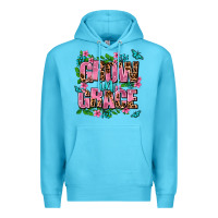 Ocean Blue grow in grace Premium Hoodie - AdoDesignShop