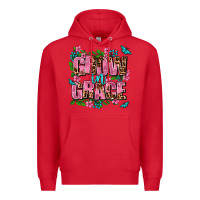 Red grow in grace Premium Hoodie - AdoDesignShop