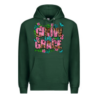 Sports Green grow in grace Premium Hoodie - AdoDesignShop