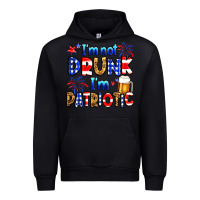 Black I'm not drunk I'm patriotic Urban Hoodie - Neo Western