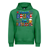 Emerald I'm not drunk I'm patriotic Urban Hoodie - Neo Western
