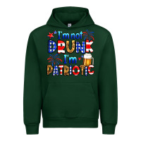 Forest Green I'm not drunk I'm patriotic Urban Hoodie - Neo Western