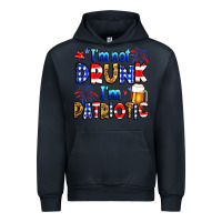 Navy I'm not drunk I'm patriotic Urban Hoodie - Neo Western