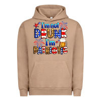 Pigment Burro I'm not drunk I'm patriotic Urban Hoodie - Neo Western