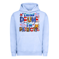 Pigment Grape Ice I'm not drunk I'm patriotic Urban Hoodie - Neo Western