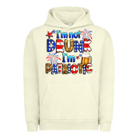 Pigment Pistachio I'm not drunk I'm patriotic Urban Hoodie - Neo Western