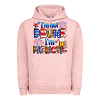 Pigment Salmon I'm not drunk I'm patriotic Urban Hoodie - Neo Western