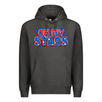 Charcoal Heather Oh my stars 4th of july Premium Hoodie - CowGirlArtShop