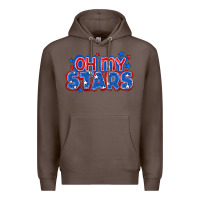 Coffee Oh my stars 4th of july Premium Hoodie - CowGirlArtShop