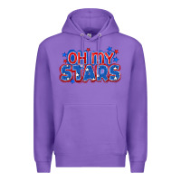 Purple Oh my stars 4th of july Premium Hoodie - CowGirlArtShop
