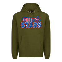 Army Green Oh my stars 4th of july Premium Hoodie - CowGirlArtShop