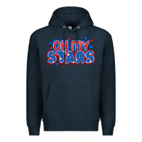 Navy Oh my stars 4th of july Premium Hoodie - CowGirlArtShop