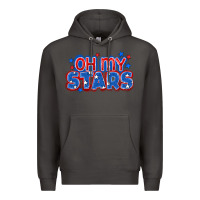 Smoke Oh my stars 4th of july Premium Hoodie - CowGirlArtShop