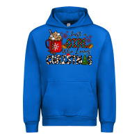 Cobalt just a girl who loves christmas Urban Hoodie - CowhideDigitalArt