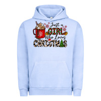 Pigment Grape Ice just a girl who loves christmas Urban Hoodie - CowhideDigitalArt