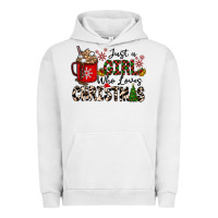 Pigment Lunar Rock just a girl who loves christmas Urban Hoodie - CowhideDigitalArt