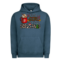 Pigment Midnight Navy just a girl who loves christmas Urban Hoodie - CowhideDigitalArt