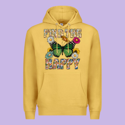 Kind The Happy Premium Hoodie Designed By Cowhidedigitalart