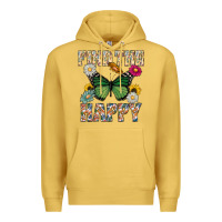 Antique Gold Kind The Happy Premium Hoodie - CowhideDigitalArt