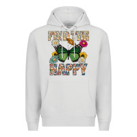 Dove Grey Kind The Happy Premium Hoodie - CowhideDigitalArt