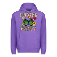 Purple Kind The Happy Premium Hoodie - CowhideDigitalArt