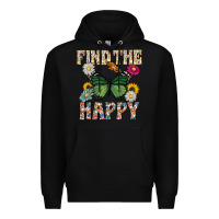 Black Kind The Happy Premium Hoodie - CowhideDigitalArt