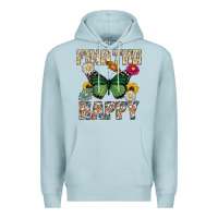 Blue Mist Kind The Happy Premium Hoodie - CowhideDigitalArt