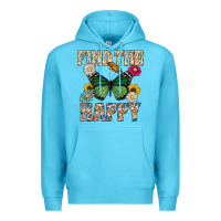 Ocean Blue Kind The Happy Premium Hoodie - CowhideDigitalArt