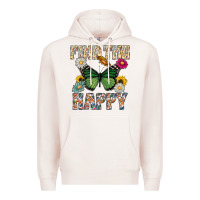 Pale Pink Kind The Happy Premium Hoodie - CowhideDigitalArt