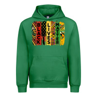 Emerald junetheenth black livesmatter brush stroke Urban Hoodie - HRA Design Shop