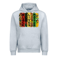 Heather Grey junetheenth black livesmatter brush stroke Urban Hoodie - HRA Design Shop