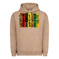 Pigment Burro junetheenth black livesmatter brush stroke Urban Hoodie - HRA Design Shop
