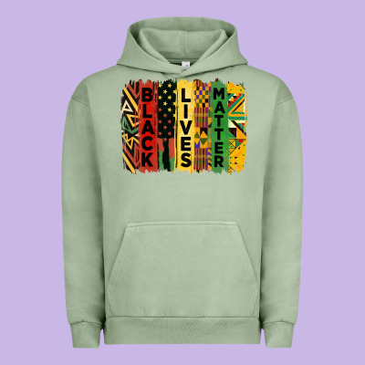 Junetheenth Black Livesmatter Brush Stroke Urban Hoodie Designed By Hra Design Shop