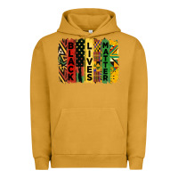 Pigment Peanut Butter junetheenth black livesmatter brush stroke Urban Hoodie - HRA Design Shop