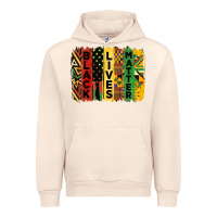 Sandshell junetheenth black livesmatter brush stroke Urban Hoodie - HRA Design Shop