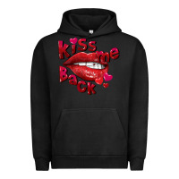 Pigment Black kiss me back Urban Hoodie - FaDigitalArtStudio