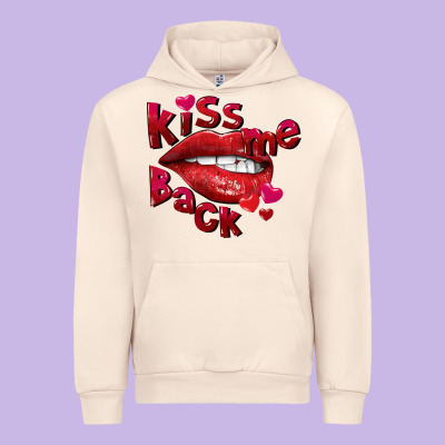 Kiss Me Back Urban Hoodie Designed By Fadigitalartstudio