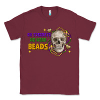 Burgundy on tuesdays we wear beads skull Classic Tee - FaDigitalArtStudio