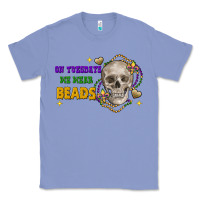 Colony Blue on tuesdays we wear beads skull Classic Tee - FaDigitalArtStudio