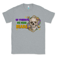 Heather Grey on tuesdays we wear beads skull Classic Tee - FaDigitalArtStudio
