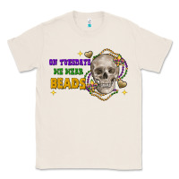 Natural on tuesdays we wear beads skull Classic Tee - FaDigitalArtStudio